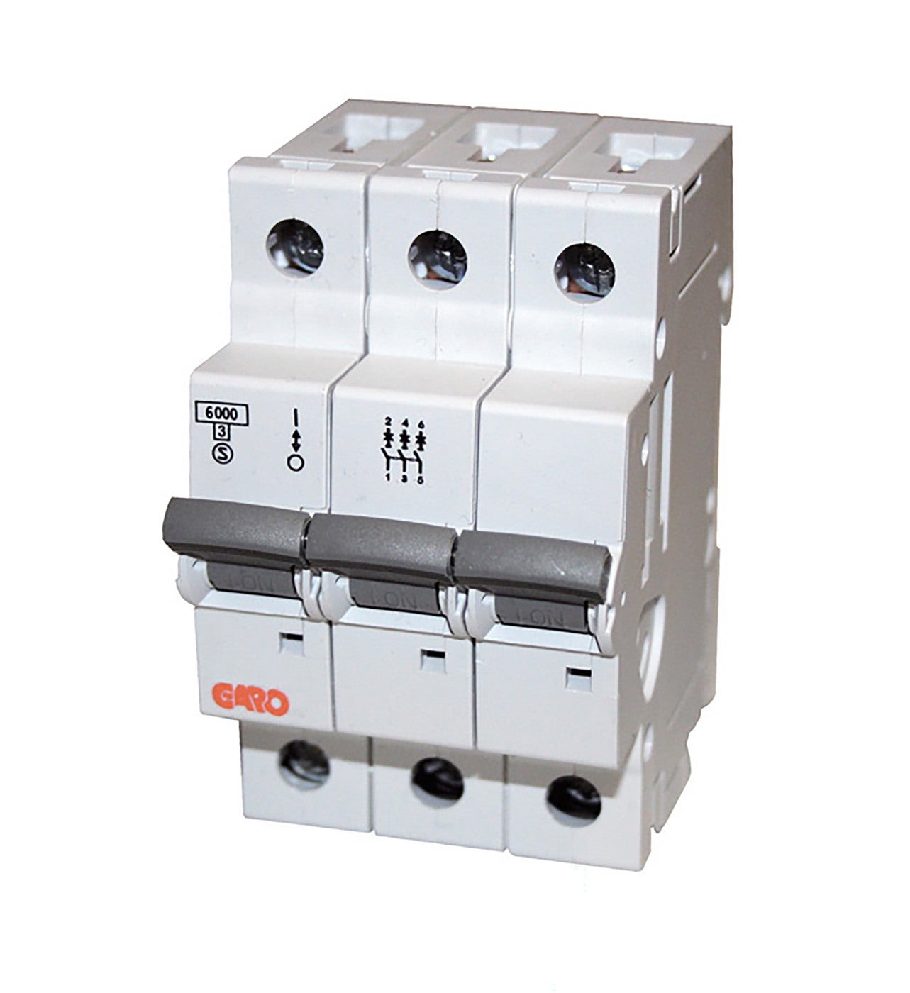 Miniature circuit breaker 6kA 3-poles B-characteristics