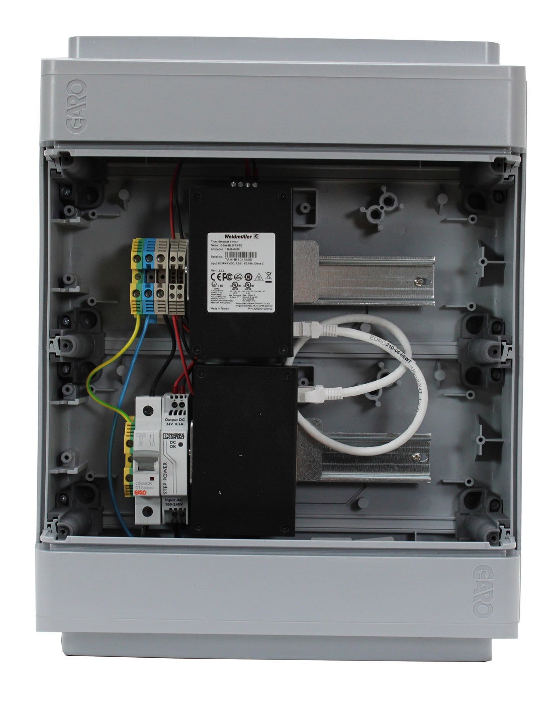 Communicationboxes 14 portar  with router/switch