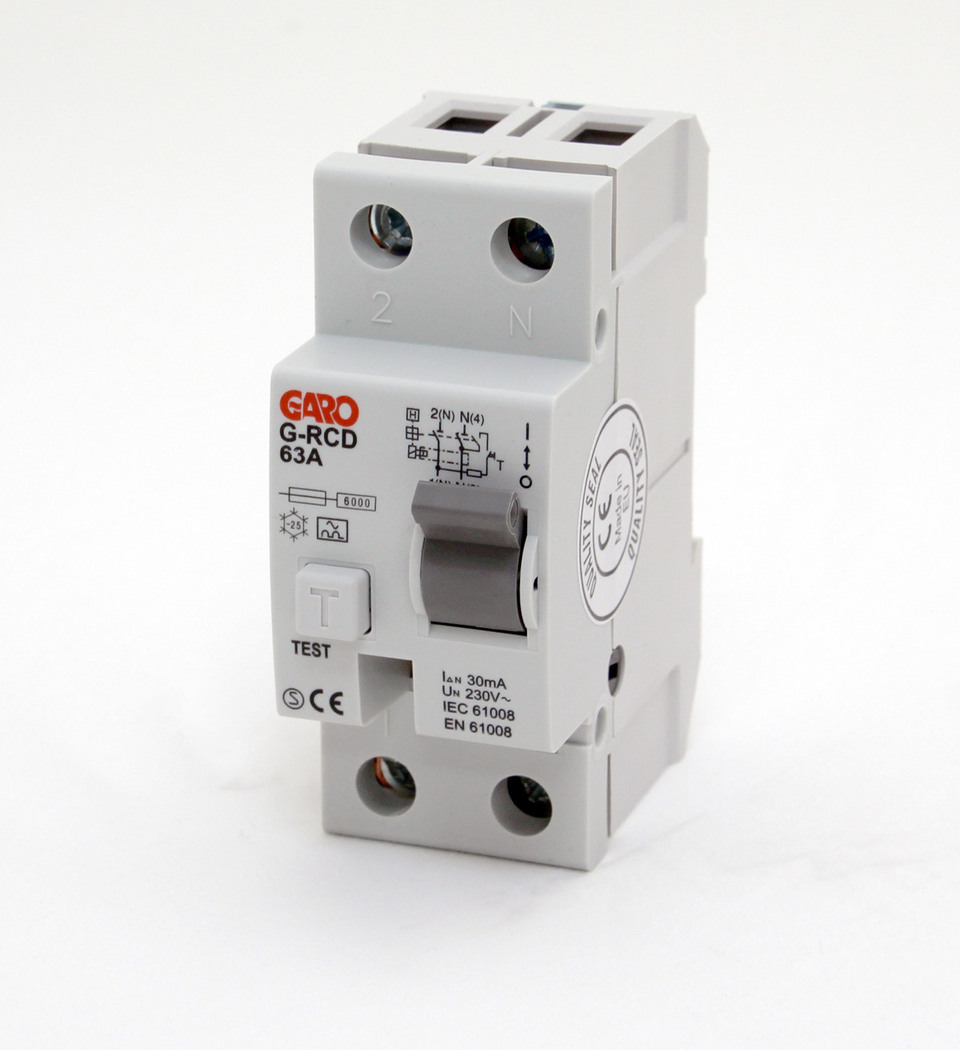 RCD 63A 2P 30mA - GARO Professional