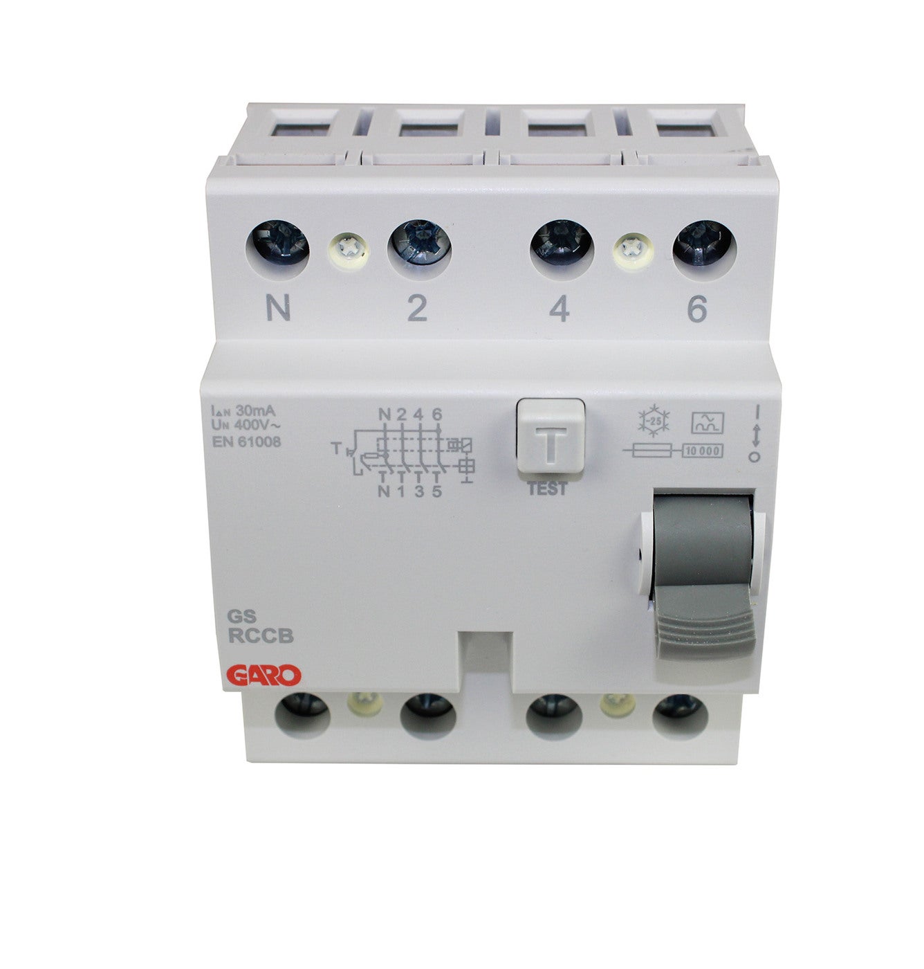 RCCB 4P 40A 30mA 10kA GS