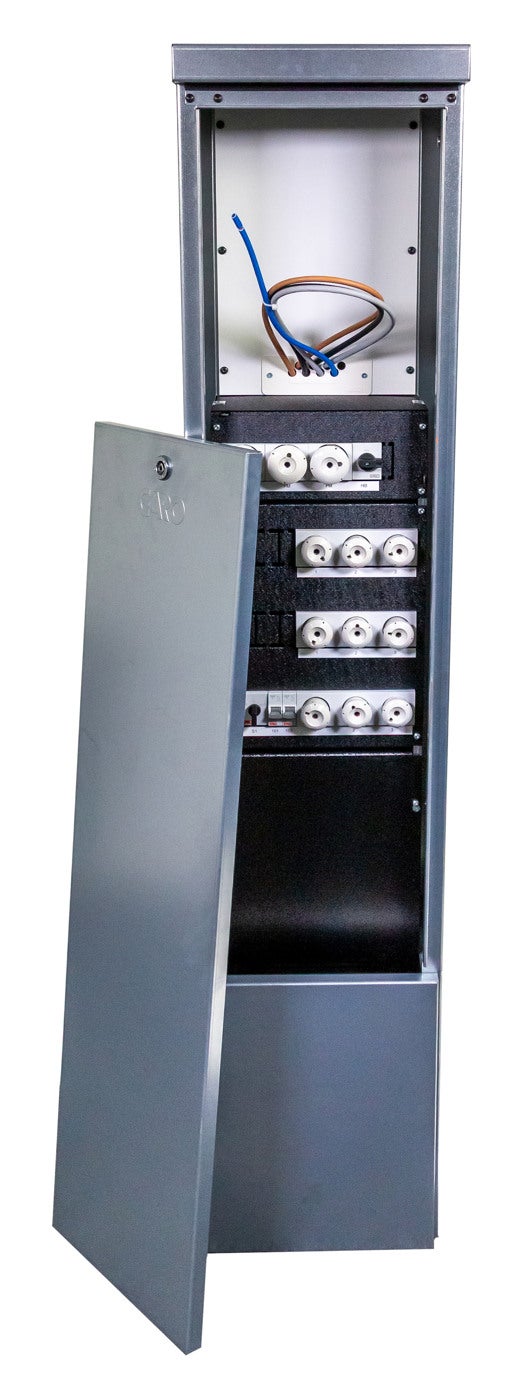 Streetlight cabinet external supply 3 groups