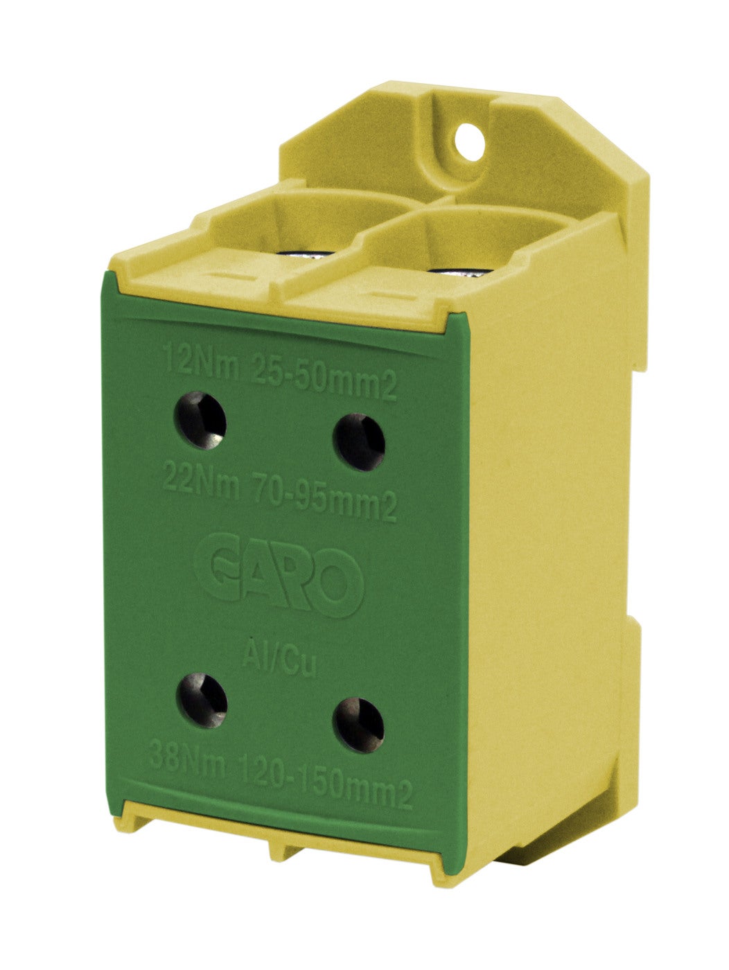 TERMINAL 2P YELLOW/GREEN 150MM2 AL/CU