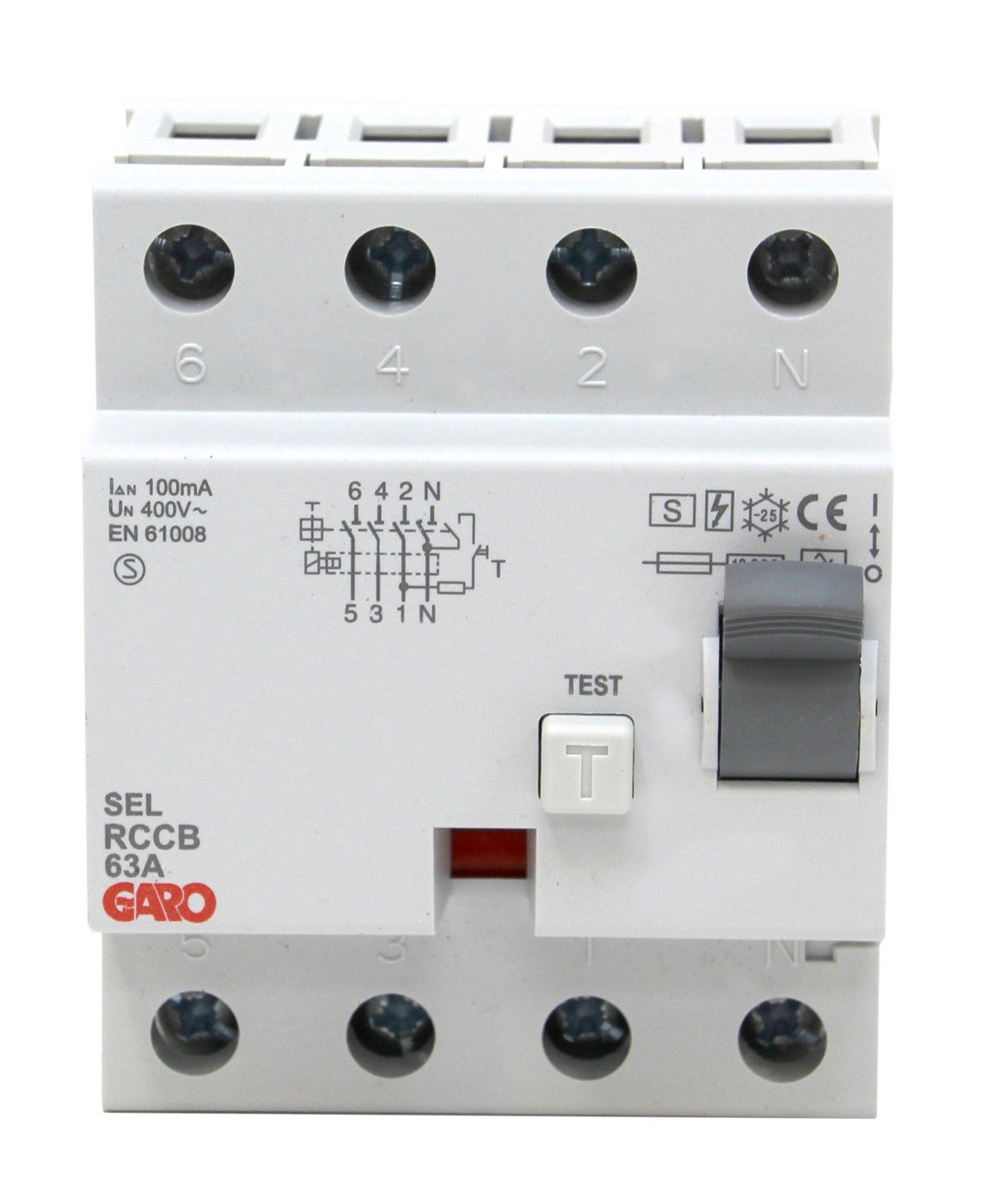 RCCB SELECTIVE 63A 100mA 4P - 3