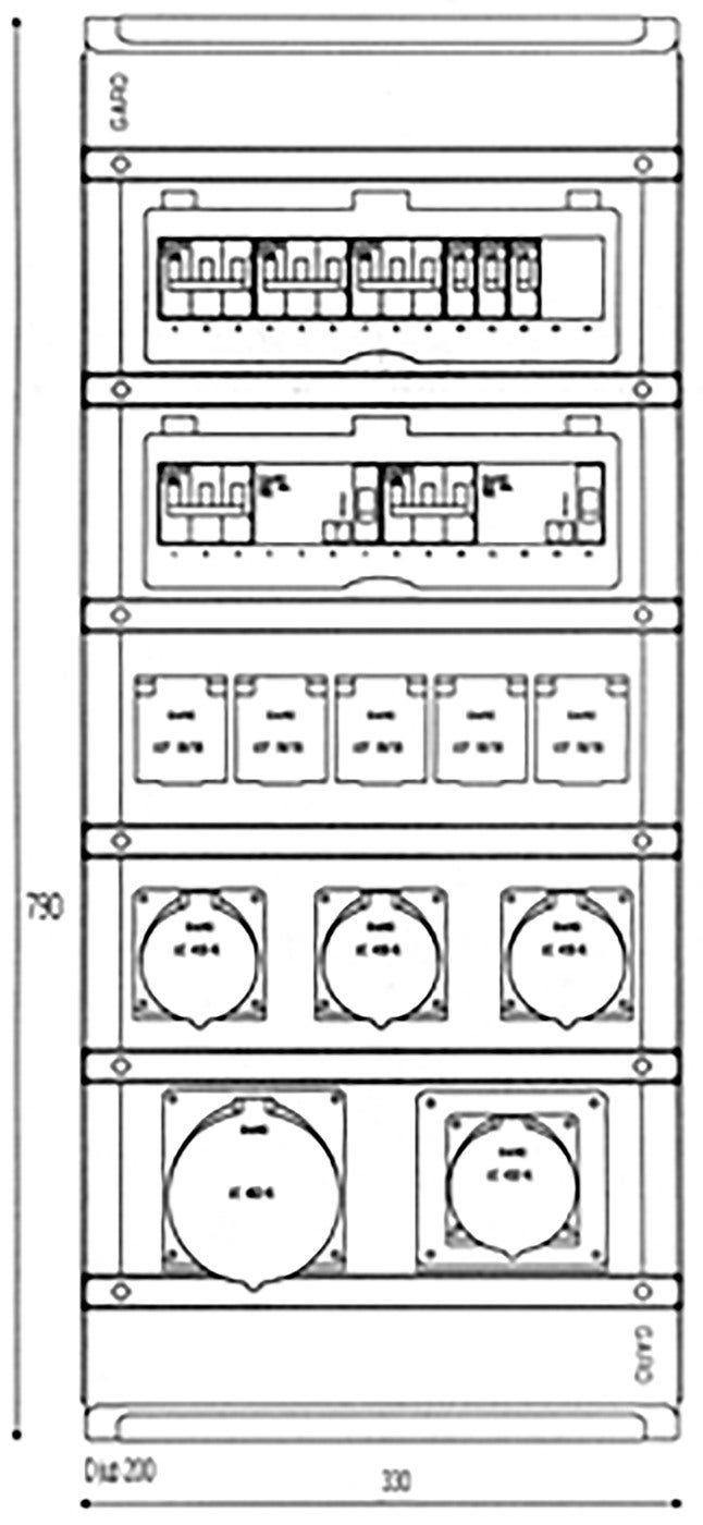 OUTLETBOX 11305-RCCB GBOX - 2