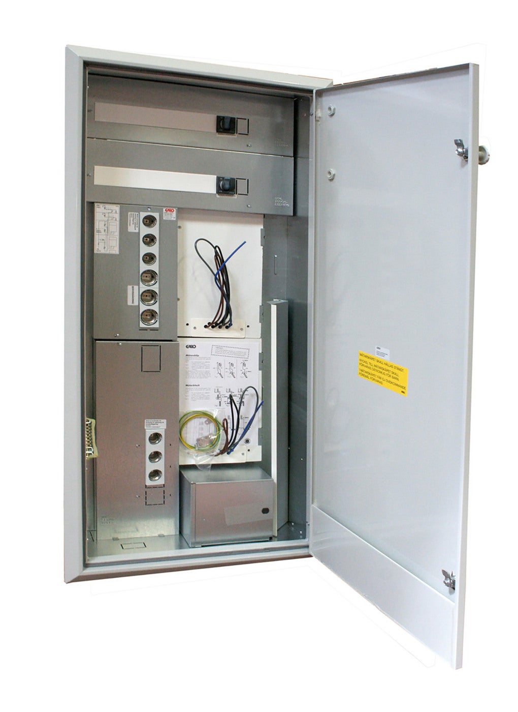 Meter cabinets two places weatherprotected