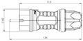 STICKPROPP 3P 16A GUMMI DR AVL - 2