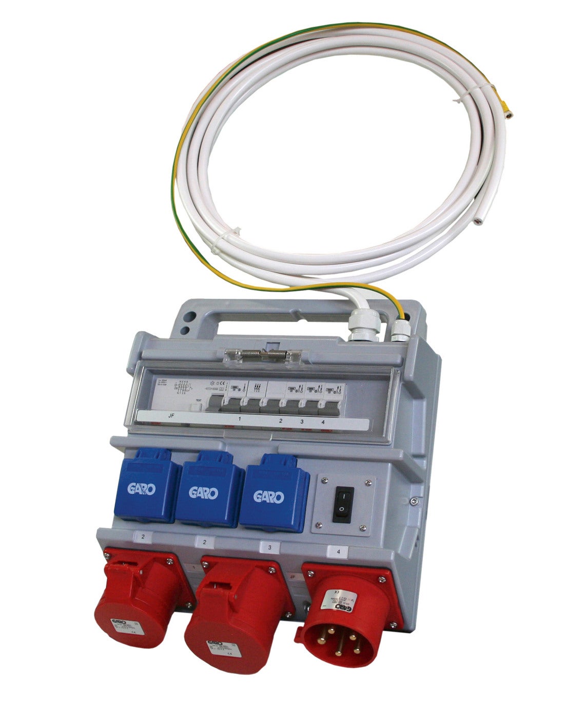 Portable outlet boxes container