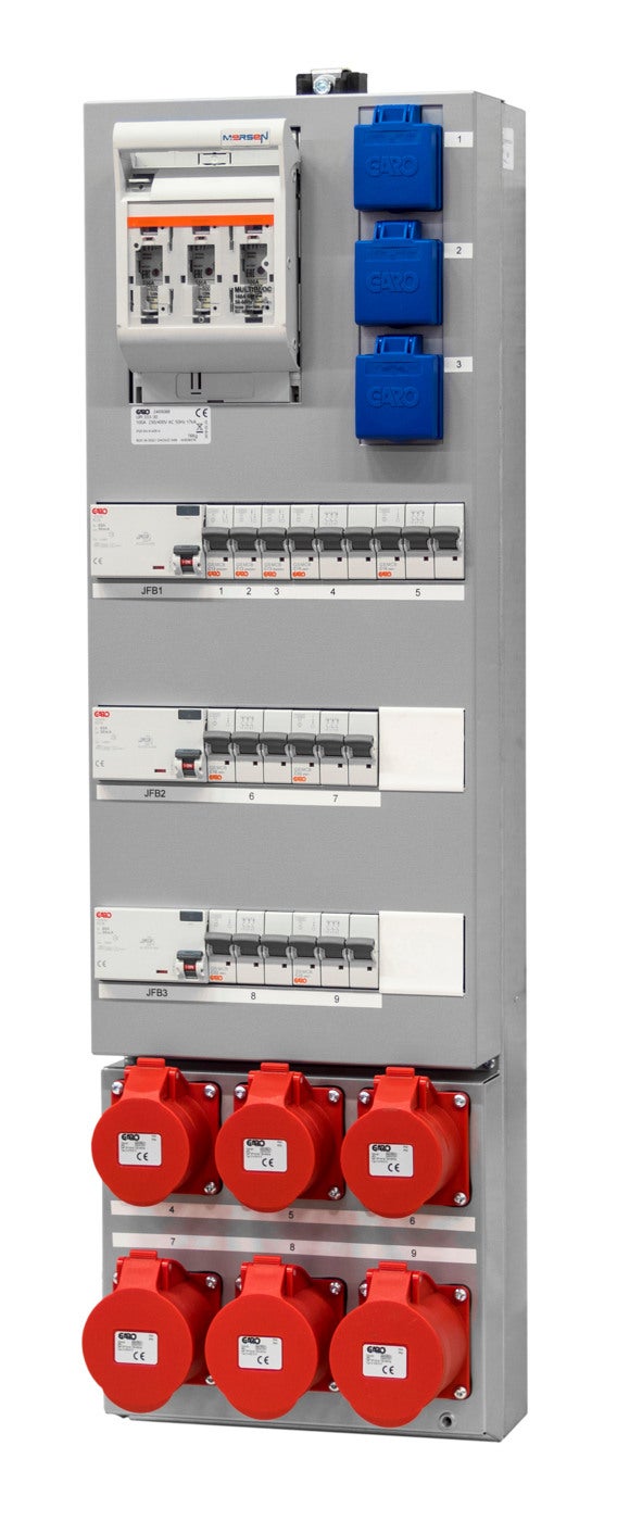 Outlet modules with schuko and outlet sockets