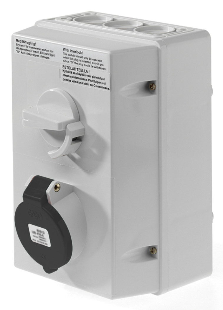 INTERLOCKED SOCKET 5P 32A 7h GARO Professional