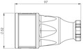 CONNECTOR WO LID 16A 3P RUB - 2