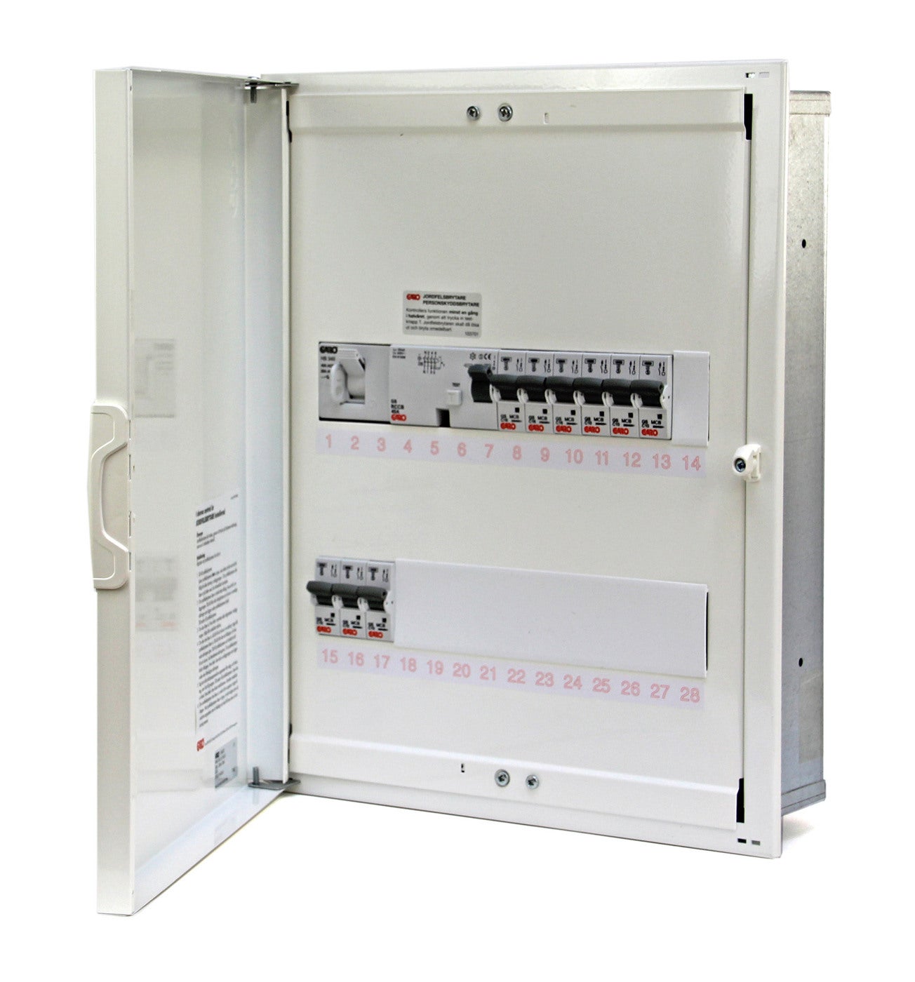 Metal cabinet W335 14mod equipped
