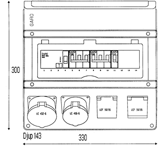 UTTAGSLÅDA G-BOX 01102-JFB - 2
