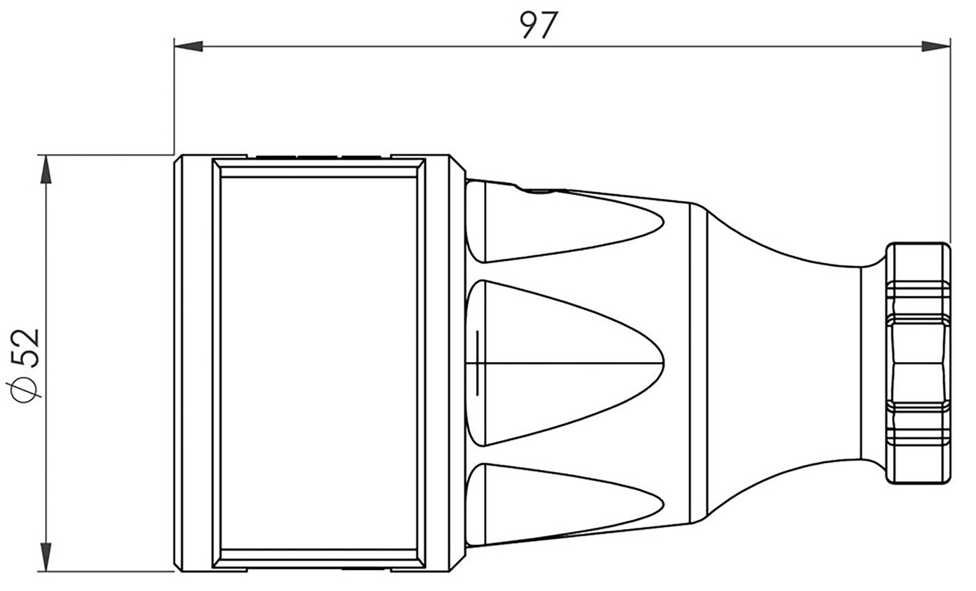 CONNECTOR 3P 16A R/P WO LID - 2