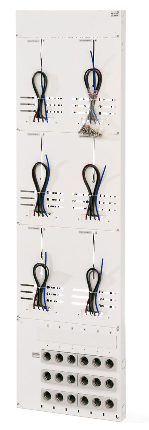 METERBOARD 3PH 25A 3R 6PL