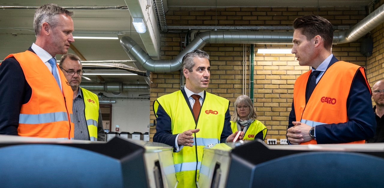 Laddinfrastruktur i fokus när energi- och digitaliseringsministern besökte GARO 