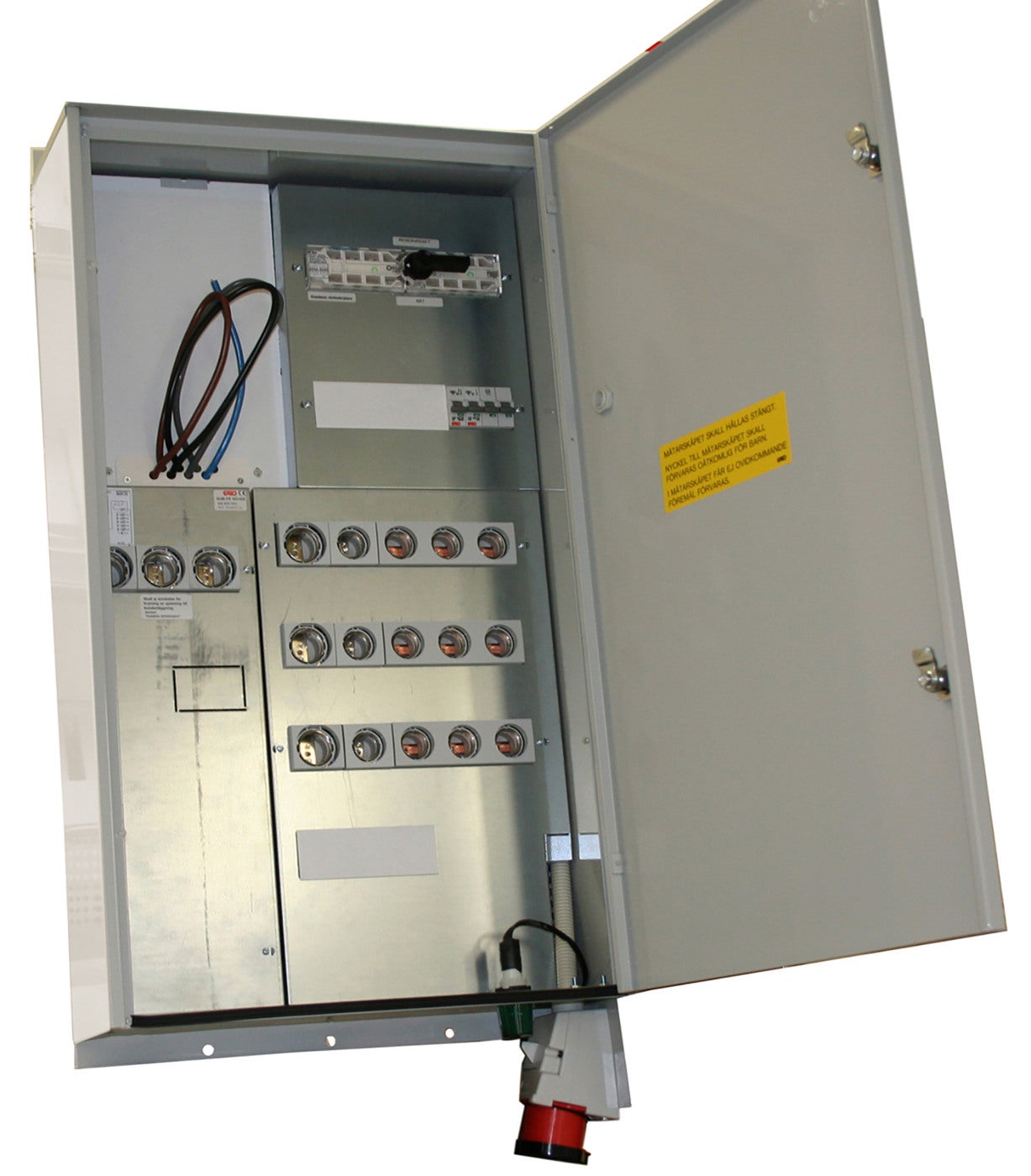 Meter cabinet distribution and reservation power