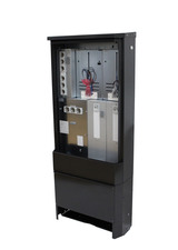 Meter cabinets for dual meters