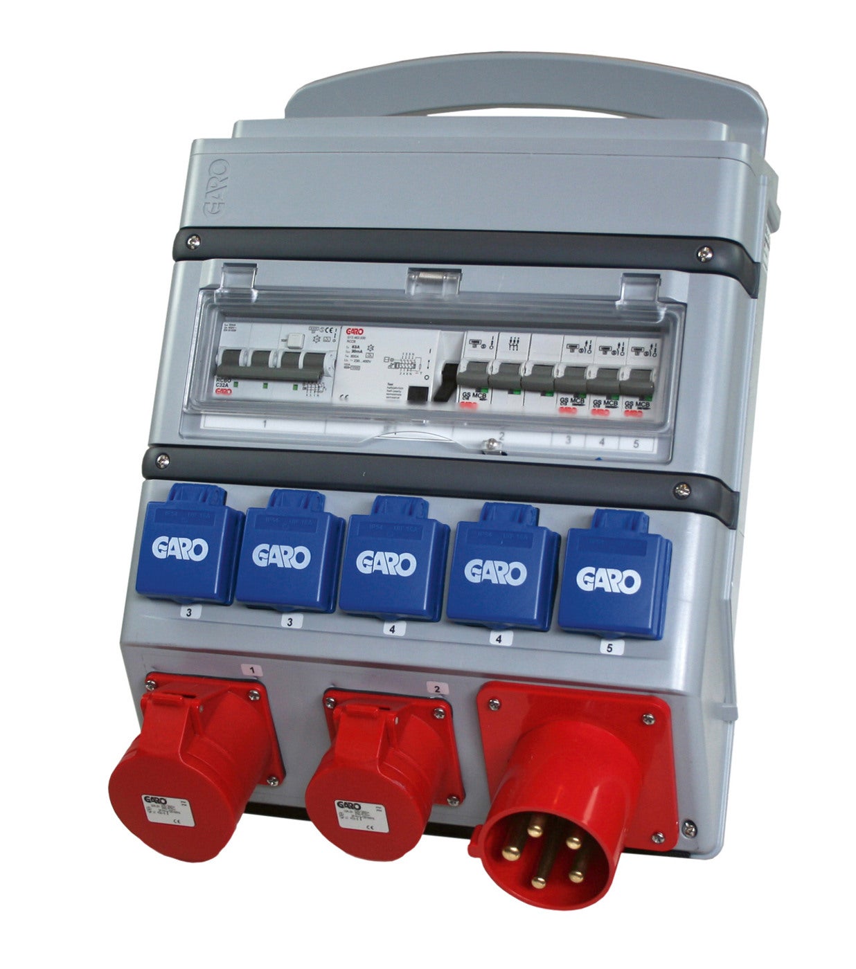 Portable outlet boxes standard 63A