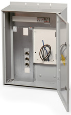 Meter cabinets with surge protection