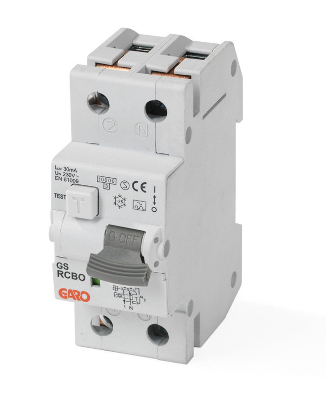 Earth leakage circuit breaker (RCBO) 10kA 2P B-char