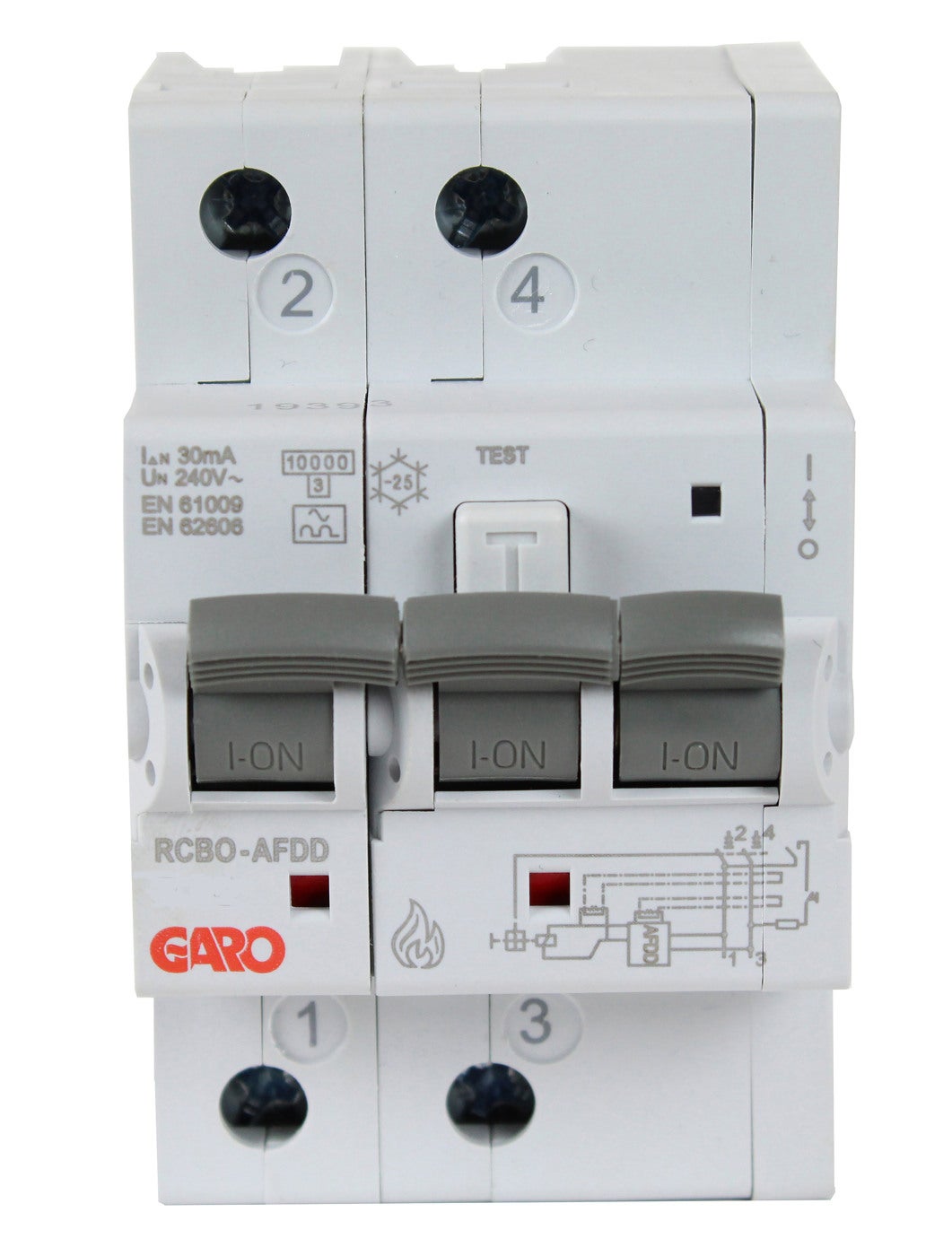 Earth leakage circuit breaker (RCBO) 10kA 2P C-char AFDD
