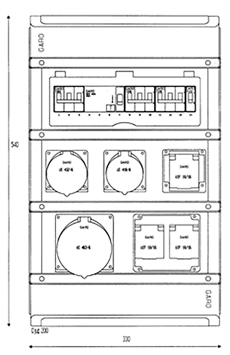 OUTLETBOX 11103-RCCB GBOX - 2