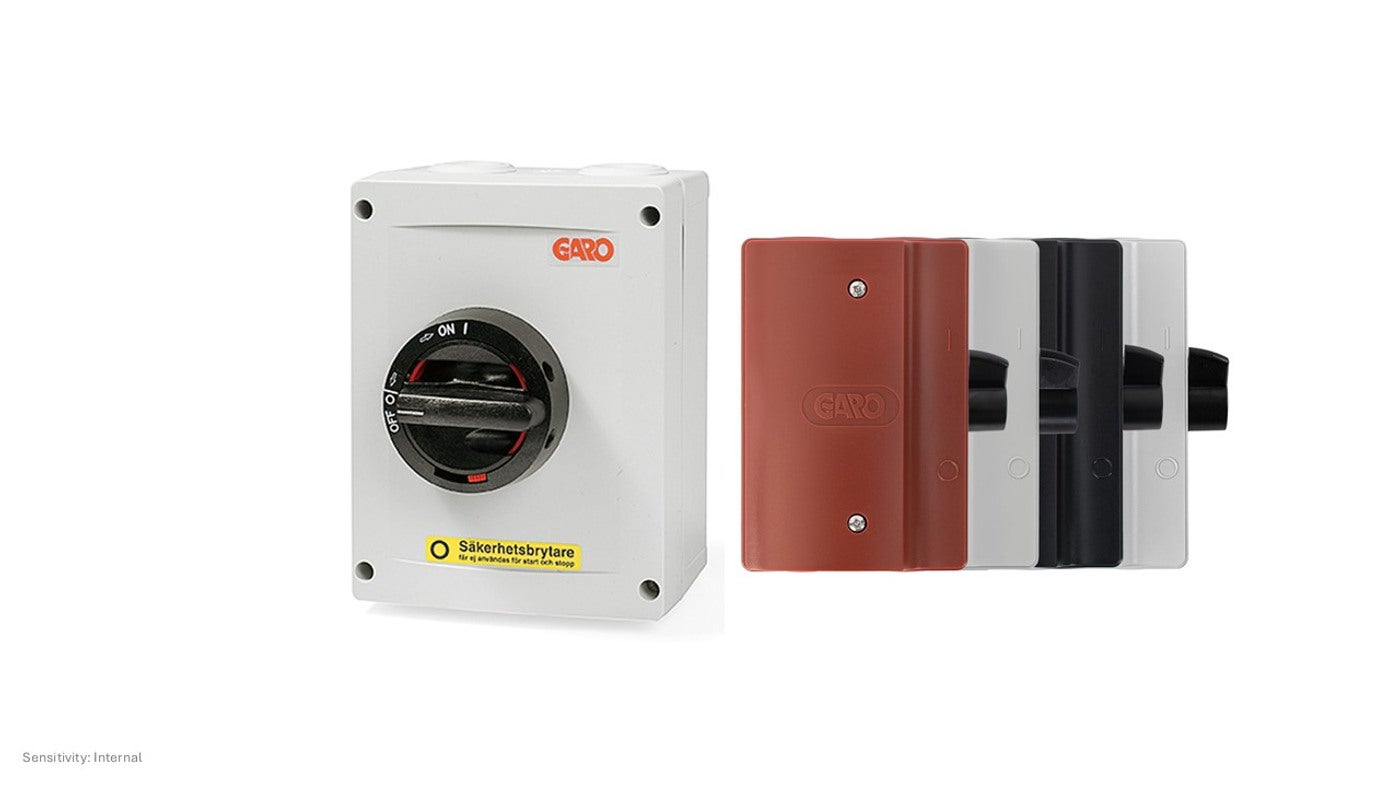 Switch safety 3-pole polycarbonate