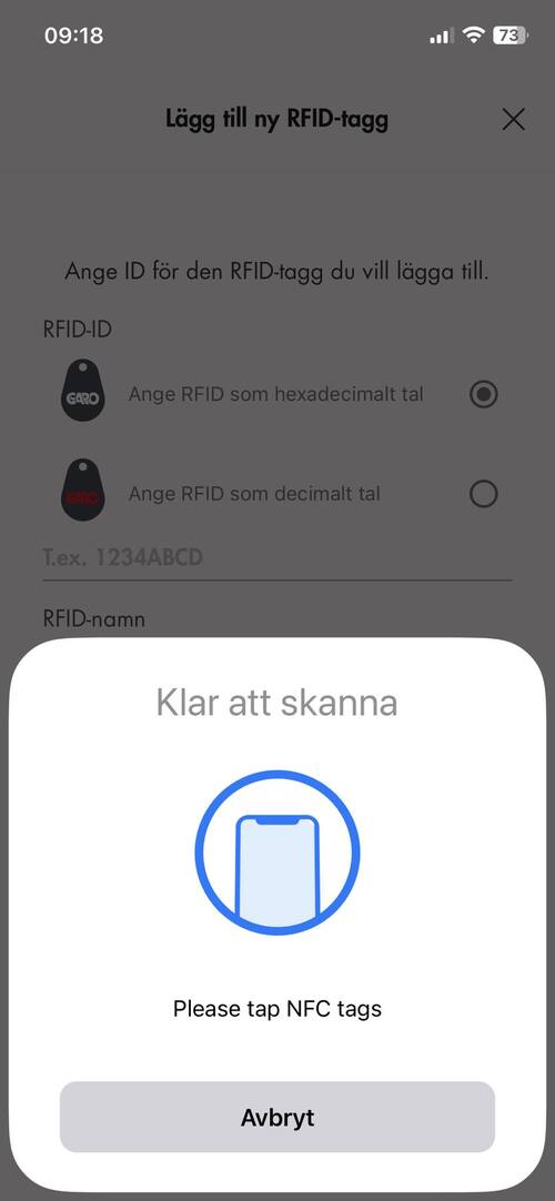 Hur lägger jag till RFID tag?