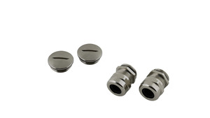 Cable gland and cover plugs