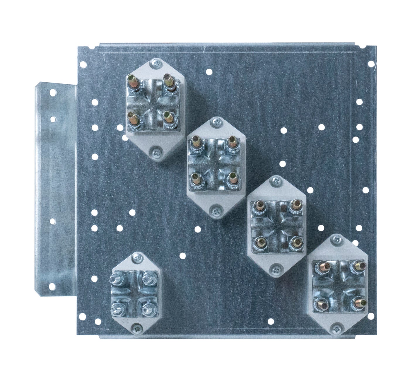 MOUNTINGPLATE WITH TERMINALS 5x120MM² - 2