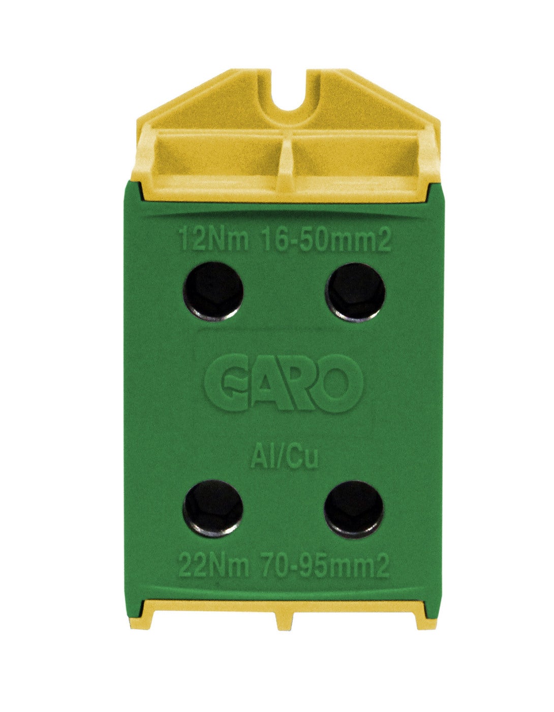 TERMINAL 2P YELLOW/GREEN 95MM2 AL/CU - 2