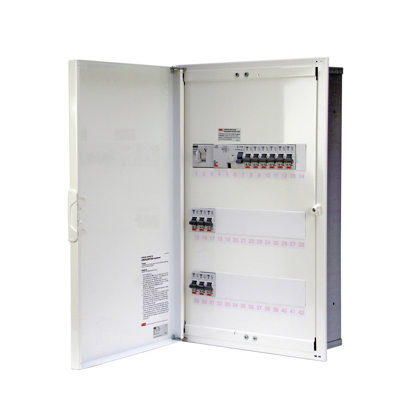 Metal cabinet IP30 with bottombox equipped