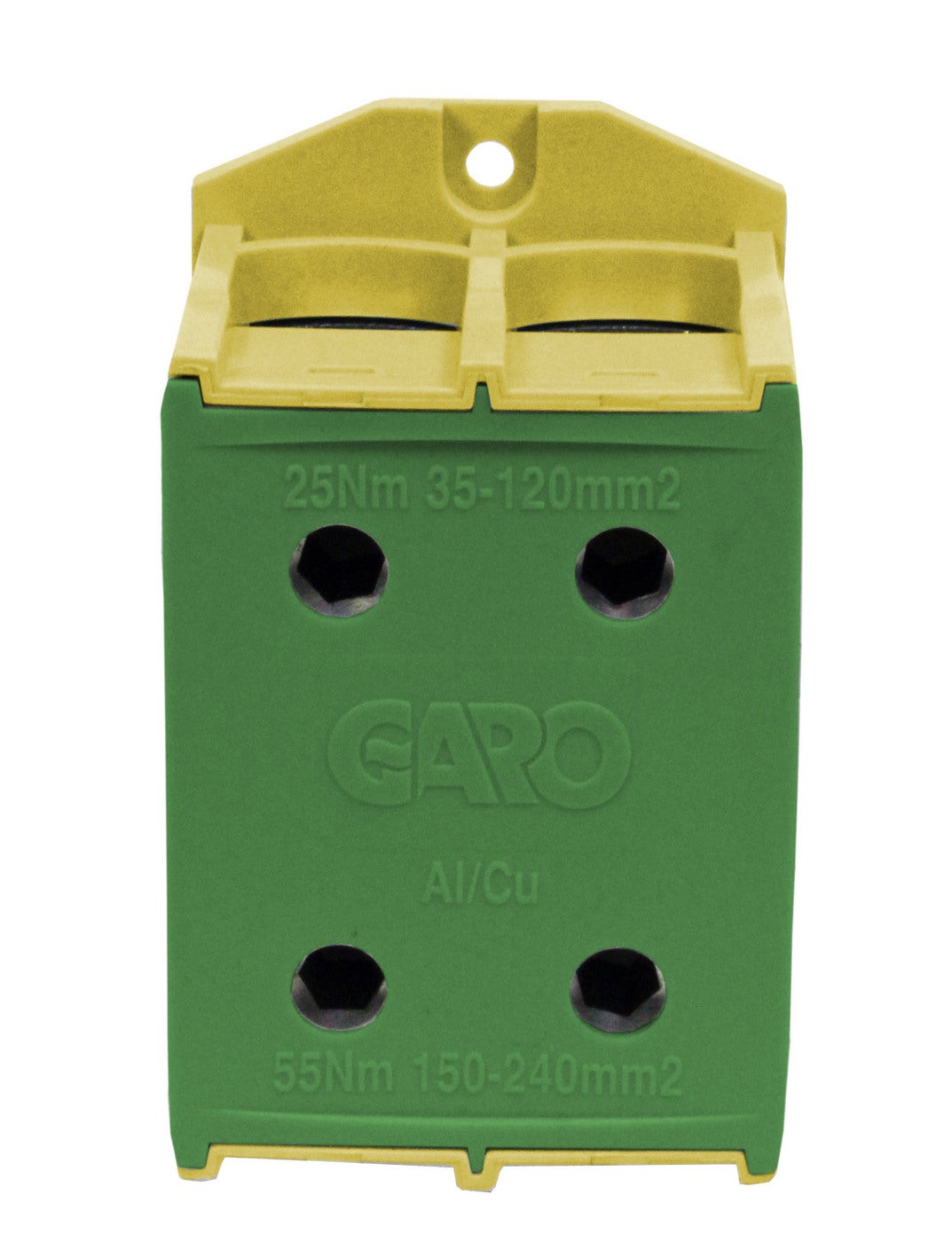 PLINT GUL/GRÖN 240mm² Al/CU 2P - 2