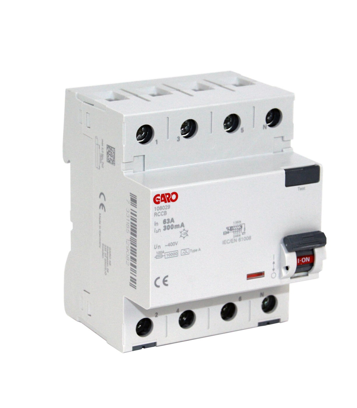 RCCB 4P 63A 10kA 300mA
