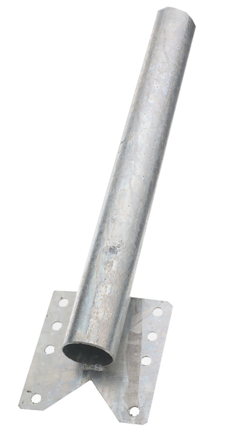 Pole tube with mountingplate