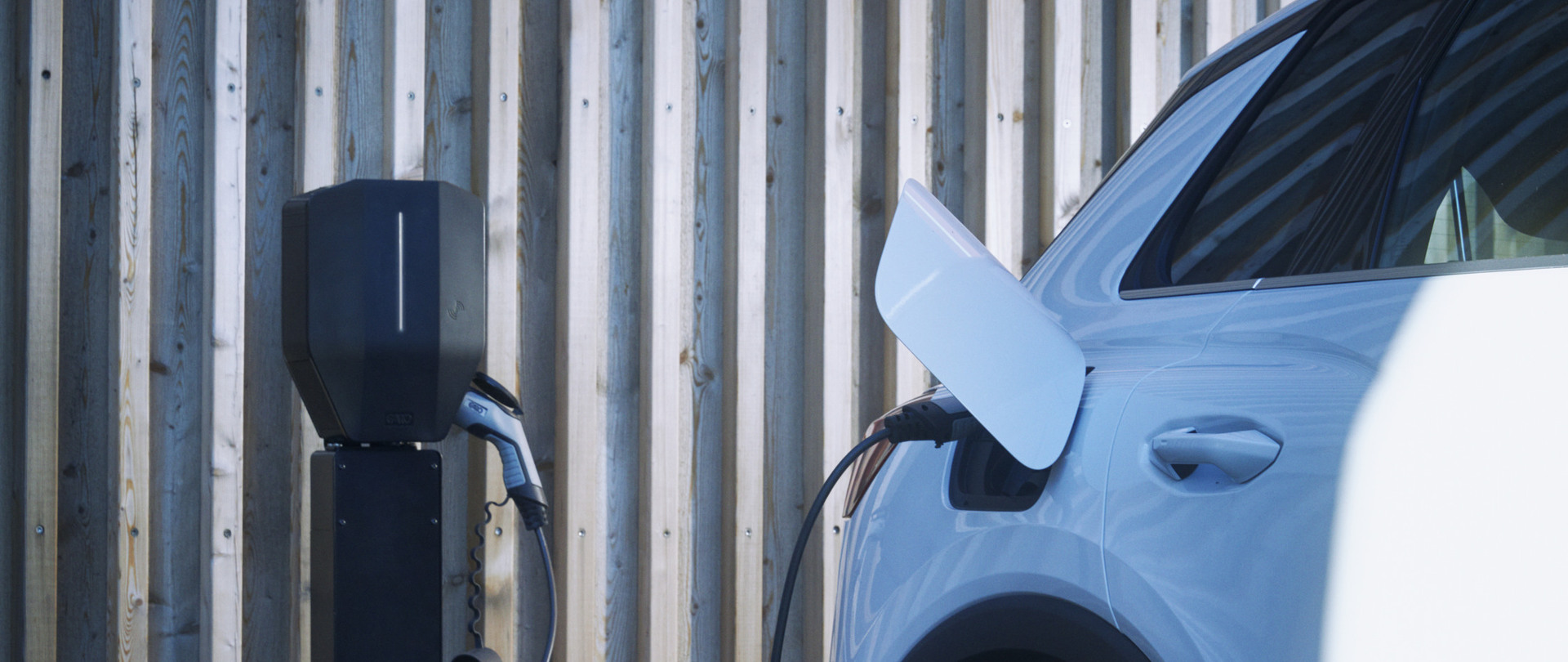 Electric car charging workplace