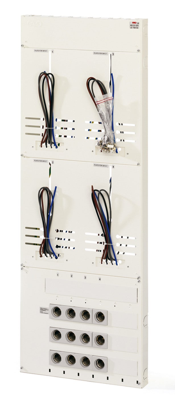 METERBOARD 3PH 25A 2R 4PL