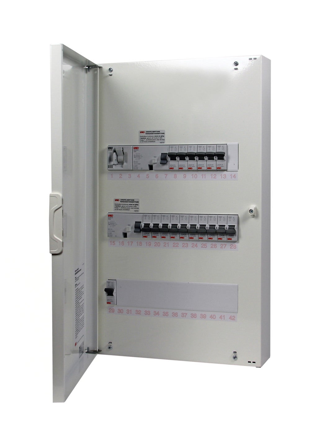 Metal cabinets IP30 equipped