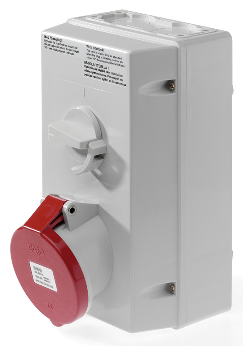 INTERLOCKED SOCKET 4P 63A 6h GARO Professional