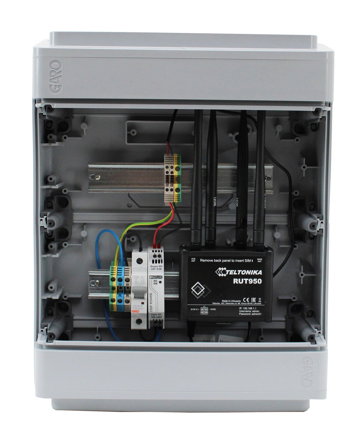 Communicationboxes 3 portar with router
