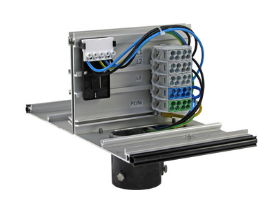 Terminal profiles for Ø60mm tube post double