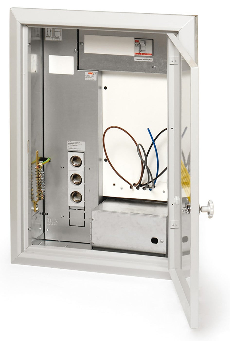 METERCABINET FLUSH 25A 1PL LWP