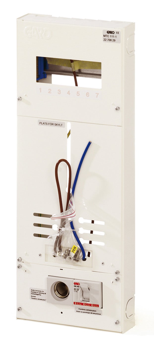 Meterboard with built in consumer unit