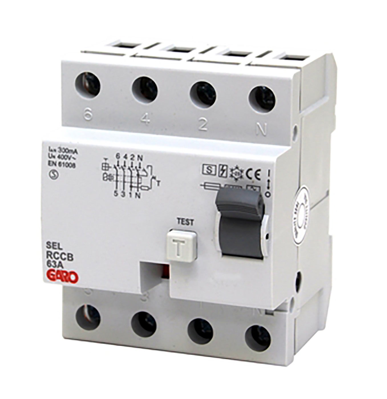 Residual current circuit breaker (RCCB) 10kA 4-poles selektiv