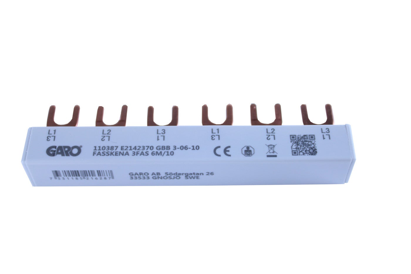 BUSBAR PHASE 3PH 6M 10MM2