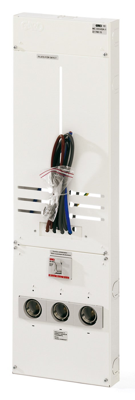 METERBOARD WITH SWITCH AND FUSE 3P 80A 1PL