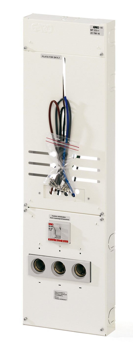 Meterboard w Switch and fuse 3P
