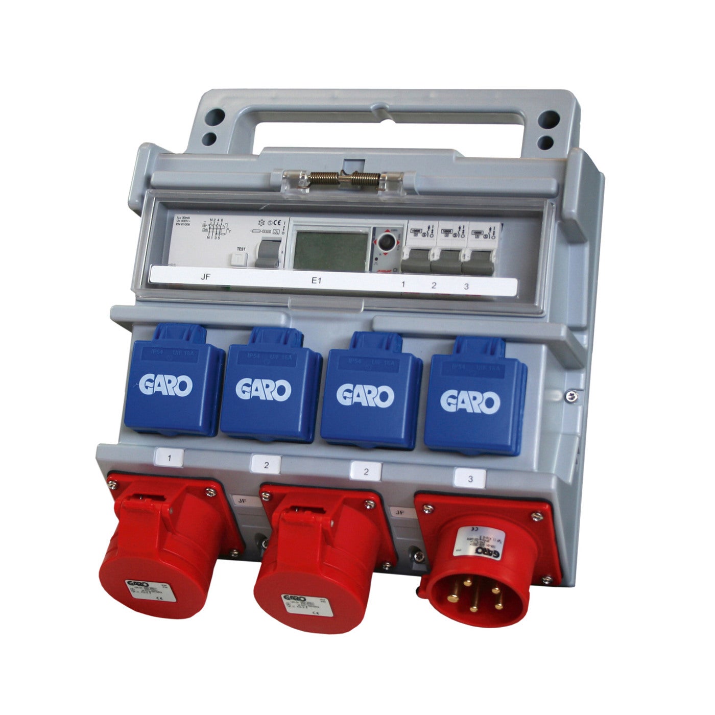 Portable outlet boxes with meter